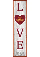 Iowa State Cyclones 48 Inch Love Leaner Sign - Red