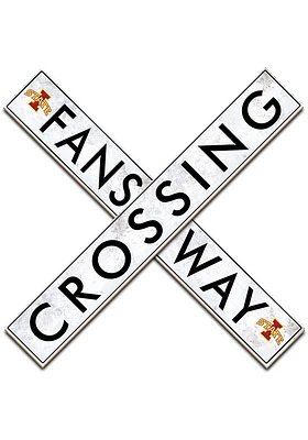 Iowa State Cyclones 48 Inch Fans Way Crossing Wall Art - Red