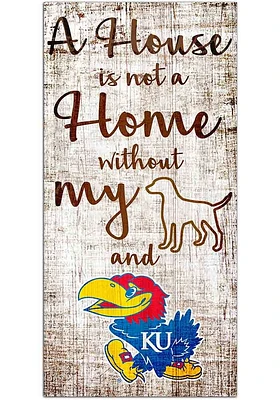 Kansas Jayhawks A House is not a Home Sign - Blue