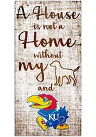 Kansas Jayhawks A House is not a Home Sign - Blue