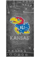Kansas Jayhawks Chalk Playbook Sign - Blue