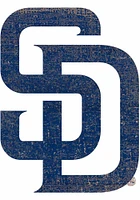San Diego Padres Distressed Logo Cutout Sign - Blue
