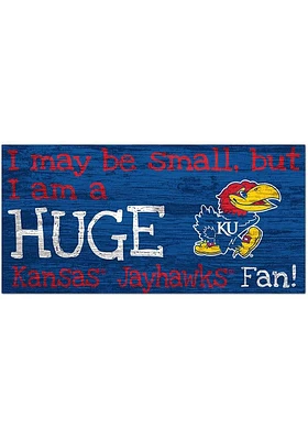 Kansas Jayhawks Huge Fan Sign - Blue