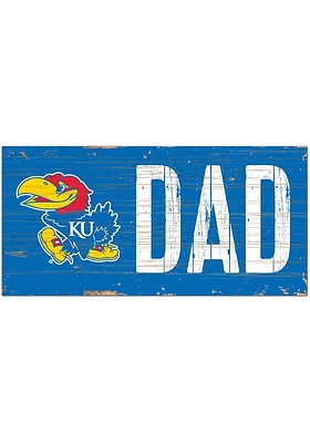 Kansas Jayhawks DAD Sign - Blue