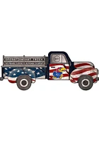 Kansas Jayhawks OHT Truck Flag Cutout Sign - Blue
