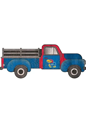 Kansas Jayhawks 15 Inch Truck Sign - Blue