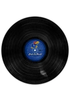 Kansas Jayhawks 12 Inch Vinyl Circle Sign - Blue