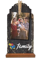 Kansas Jayhawks Family Clothespin Sign - Blue