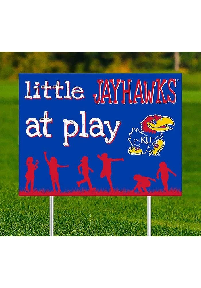 Kansas Jayhawks Little Fans at Play Yard Sign - Blue