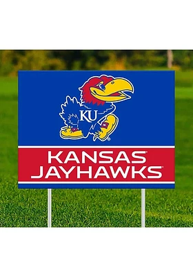 Kansas Jayhawks Team Yard Sign - Blue
