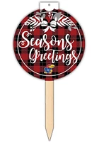 Kansas Jayhawks Seasons Greetings Sign - Blue