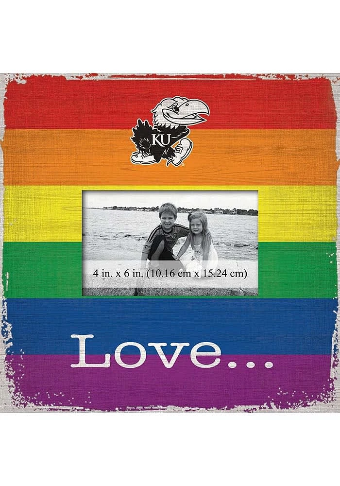 Kansas Jayhawks Love Pride Picture Frame - Blue