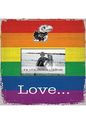 Kansas Jayhawks Love Pride Picture Frame - Blue