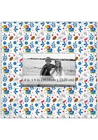 Kansas Jayhawks Floral Pattern Picture Frame - Blue