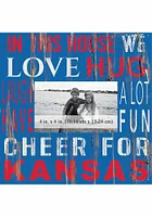 Kansas Jayhawks In This House 10x10 Picture Frame - Blue