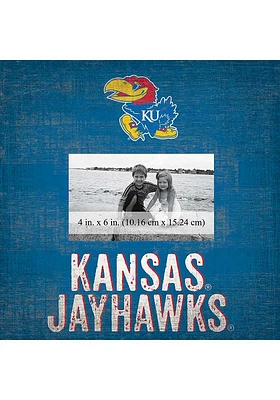 Kansas Jayhawks Team 10x10 Picture Frame - Blue