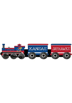 Kansas Jayhawks Train Cutout Sign - Blue