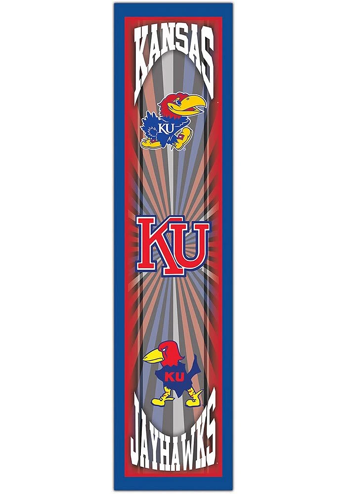 Kansas Jayhawks Throwback Sign - Blue