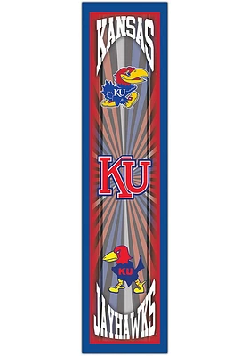 Kansas Jayhawks Throwback Sign - Blue