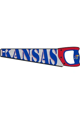 Kansas Jayhawks Wood Handsaw Sign - Blue