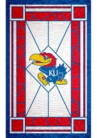 Kansas Jayhawks Stained Glass Sign - Blue
