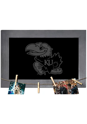 Kansas Jayhawks Blank Chalkboard Picture Frame - Blue