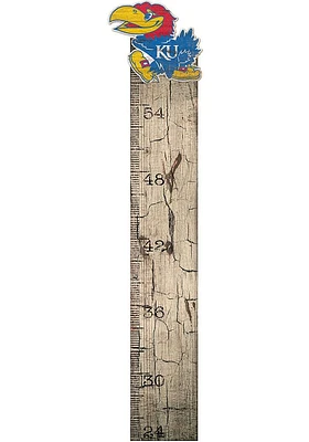 Kansas Jayhawks Growth Chart Sign - Blue