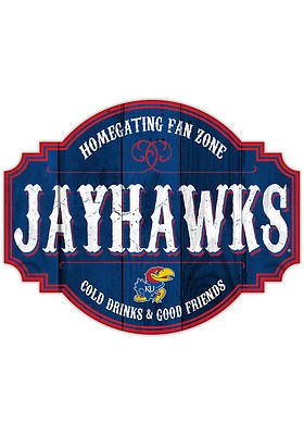 Kansas Jayhawks 24 Inch Homegating Tavern Sign - Blue