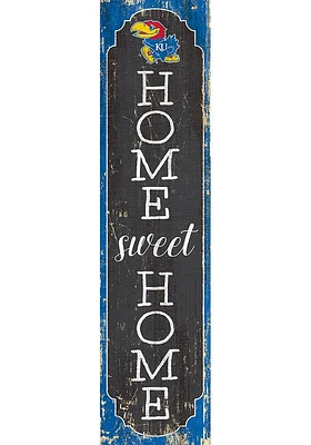 Kansas Jayhawks 48 Inch Home Sweet Home Leaner Sign - Blue
