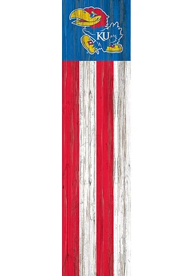 Kansas Jayhawks 48 Inch Flag Leaner Sign - Blue