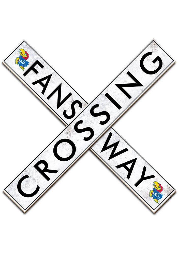 Kansas Jayhawks 48 Inch Fans Way Crossing Wall Art