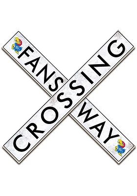 Kansas Jayhawks 48 Inch Fans Way Crossing Wall Art