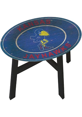 Kansas Jayhawks Vintage Heritage Side Blue End Table