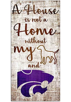 K-State Wildcats A House is not a Home Sign - Purple