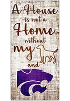 K-State Wildcats A House is not a Home Sign - Purple