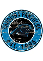 Carolina Panthers Established Date Circle 24 Inch Sign - Blue