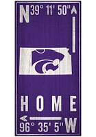 K-State Wildcats Coordinate Sign - Purple