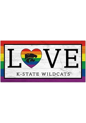 K-State Wildcats LGBTQ Love Sign - Purple