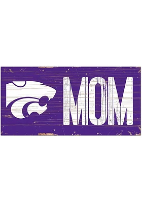 K-State Wildcats MOM Sign - Purple
