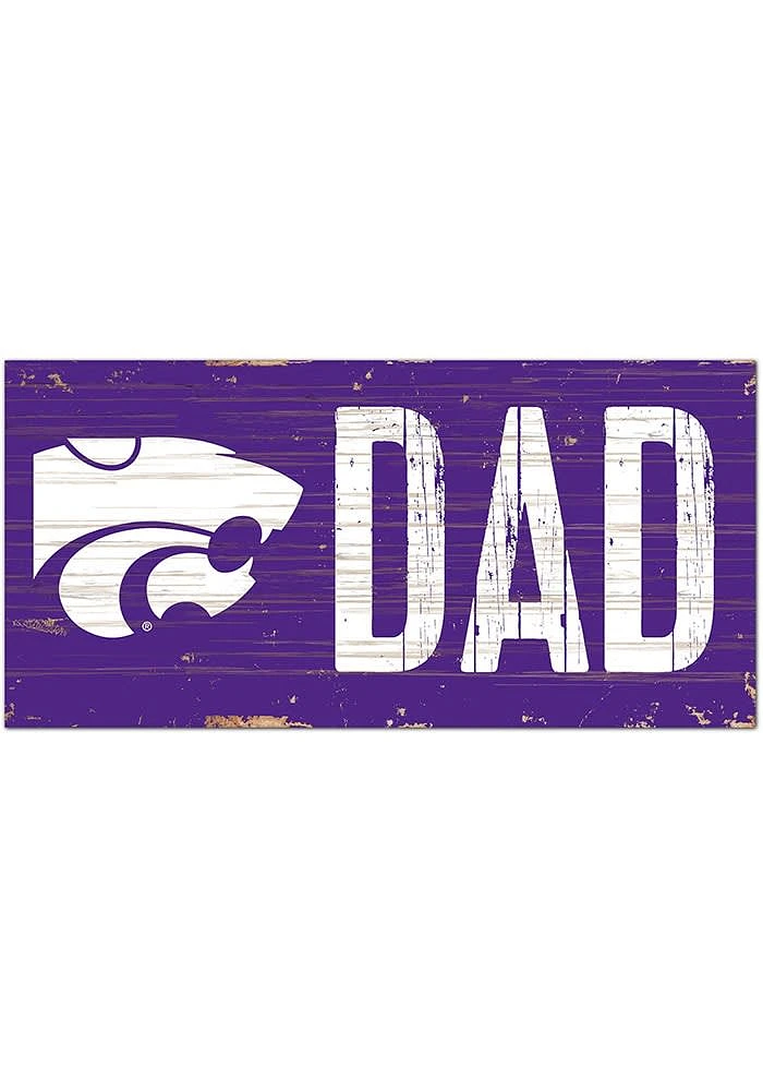 K-State Wildcats DAD Sign - Purple