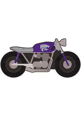 K-State Wildcats Motorcycle Cutout Sign - Purple