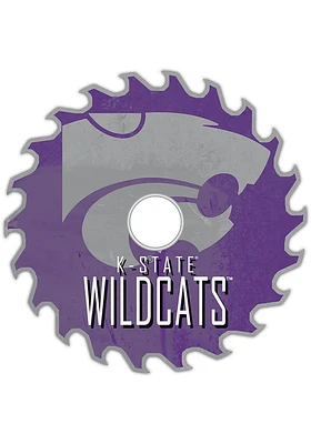 K-State Wildcats Rust Circular Saw Sign - Purple