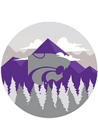K-State Wildcats Landscape Circle Sign - Purple