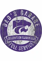 K-State Wildcats Dads Garage Sign - Purple