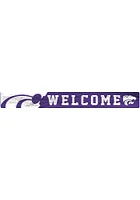 K-State Wildcats Welcome Strip Sign - Purple