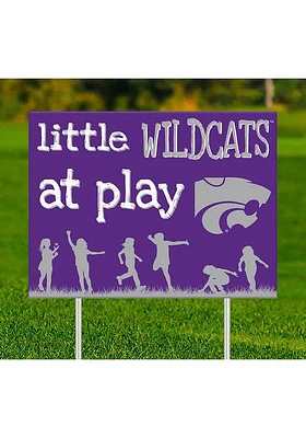 K-State Wildcats Little Fans at Play Yard Sign - Purple