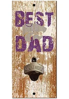 K-State Wildcats Best Dad Bottle Opener Sign - Purple