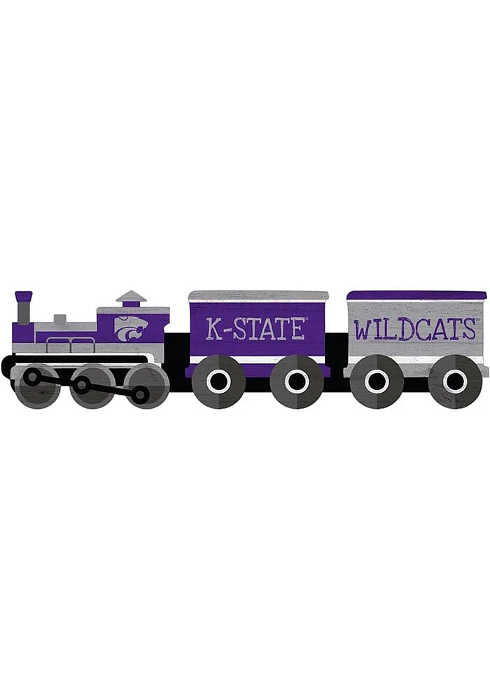 K-State Wildcats Train Cutout Sign - Purple