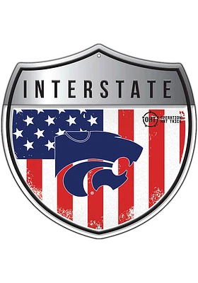 K-State Wildcats 24in Americana Interstate Sign - Purple