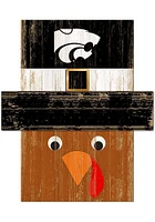 K-State Wildcats Turkey Head Sign - Purple